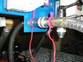 Lubristation S Detail snekoppeling verbinding oliepomp en filter
