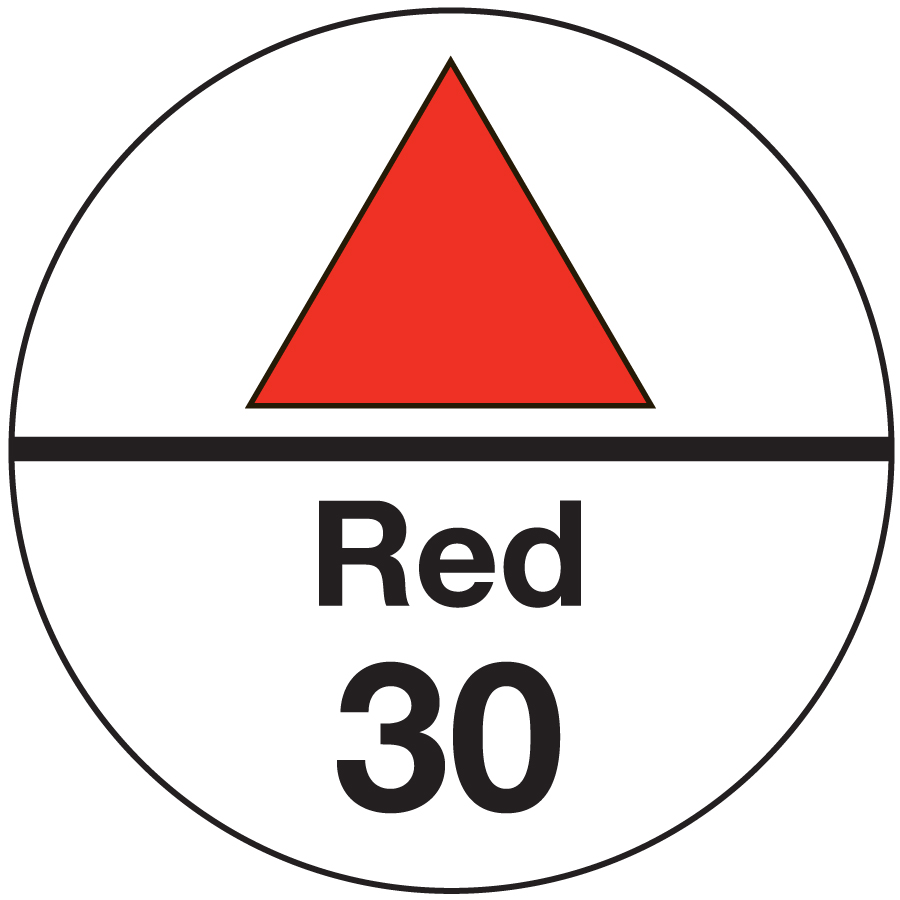 Label Safe Symbool en kleur code