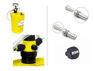 Oil Safe Toebehoren zoals 20 l drum adapter, snelkoppelingenen beluchter premium pomp