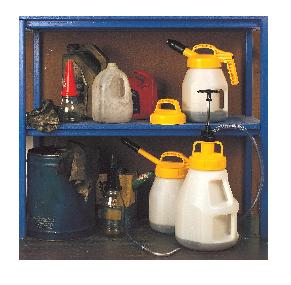 Example Oil Safe oil cans , drum, lid, pump, and bad examples